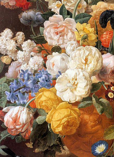 unknow artist Bouquet of Flowers in a Sculpted Vase (detail) china oil painting image